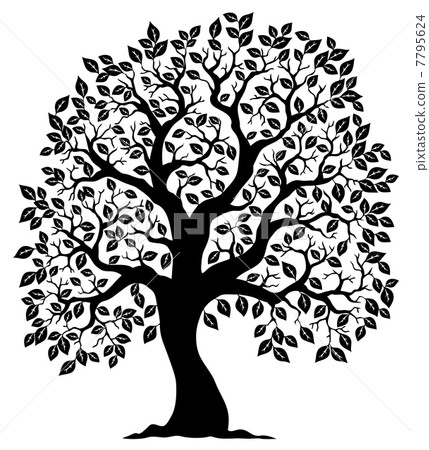 Tree shaped silhouette 3 Tree shaped silhouette 3 7795624