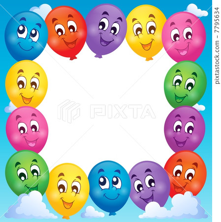 Balloons theme frame 1 Balloons theme frame 1 7795634