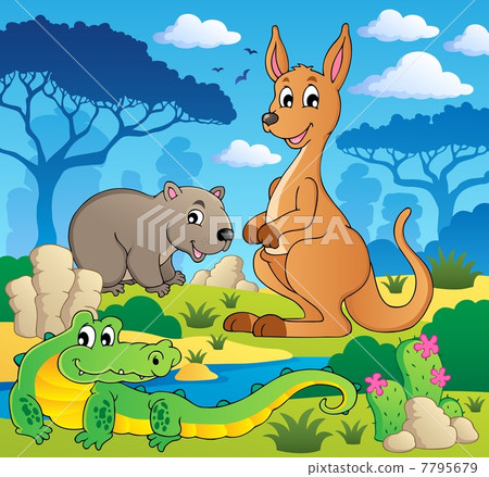 Australian animals theme 1 7795679