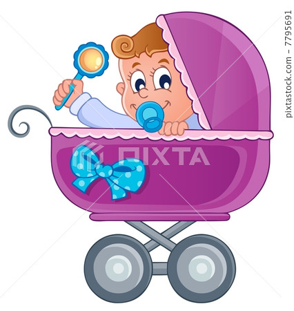 Baby carriage theme image 3 7795691