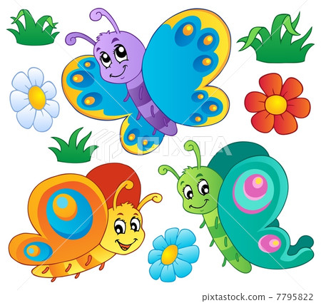 Cute butterflies collection 3 7795822