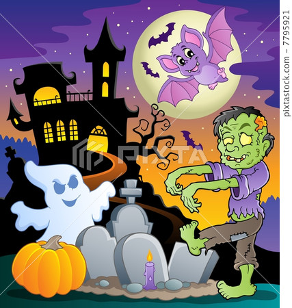 Halloween topic scene 1 Halloween topic scene 1 7795921