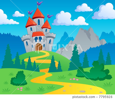 Castle theme landscape 1 7795928
