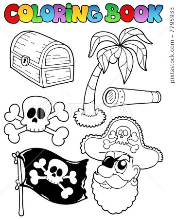 Coloring book with pirate topic 7 Coloring book with pirate topic 7 7795933