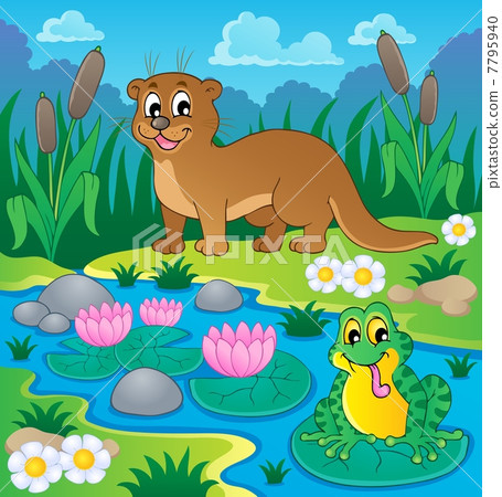 River fauna theme image 1 River fauna theme image 1 7795940