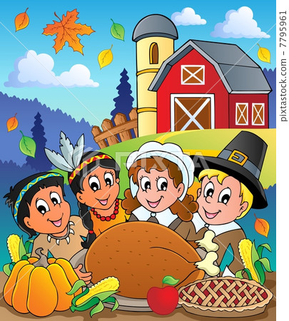 Thanksgiving pilgrim theme 4 Thanksgiving pilgrim theme 4 7795961