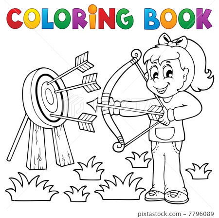 Coloring book kids play theme 3 7796089