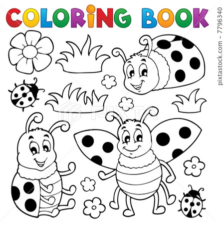 Coloring book ladybug theme 1 Coloring book ladybug theme 1 7796340