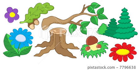 Tree and flower collection Tree and flower collection 7796638