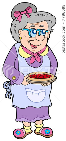 Granny with cake Granny with cake 7796699