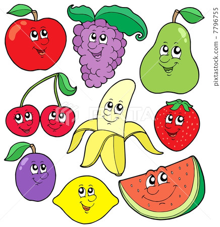 Cartoon fruits collection 1 Cartoon fruits collection 1 7796755