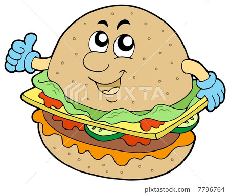 Cartoon hamburger Cartoon hamburger 7796764
