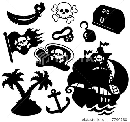 Pirate silhouettes collection 7796780