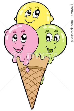 Cute cartoon ice cream Cute cartoon ice cream 7796821