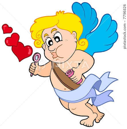 Cupid with bubble maker Cupid with bubble maker 7796826
