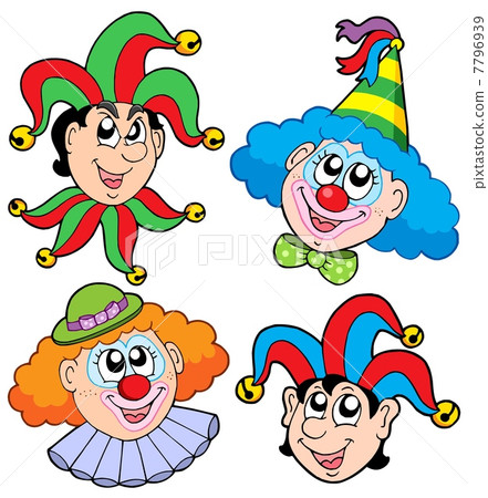 Clowns head collection 2 Clowns head collection 2 7796939