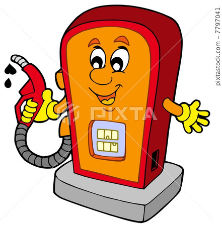 Cartoon gas station 7797041