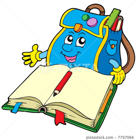 School bag reading book School bag reading book 7797066