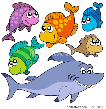Various cartoon fishes collection Various cartoon fishes collection 7797070