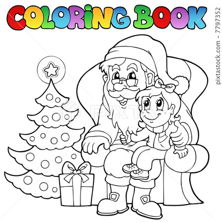 Coloring book Santa Claus theme 6 Coloring book Santa Claus theme 6 7797352