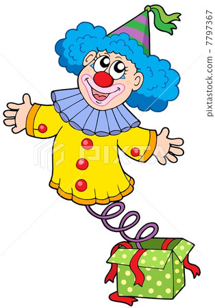 Clown from box - Stock Illustration [7797367] - PIXTA