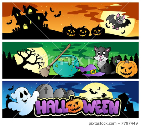 Halloween banners set 4 Halloween banners set 4 7797449