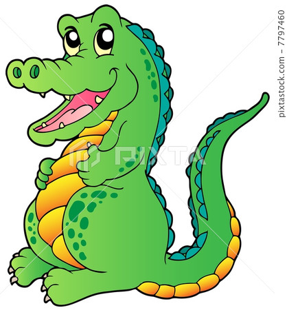 Cartoon standing crocodile Cartoon standing crocodile 7797460