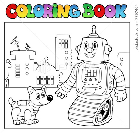 Coloring book robot theme 2 Coloring book robot theme 2 7797464