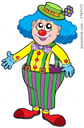 Funny clown in big pants Funny clown in big pants 7797475