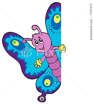 Lurking cartoon butterfly Lurking cartoon butterfly 7797477
