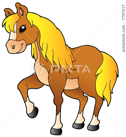 Cartoon walking horse Cartoon walking horse 7797817