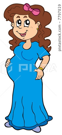 Cartoon pregnant woman Cartoon pregnant woman 7797819