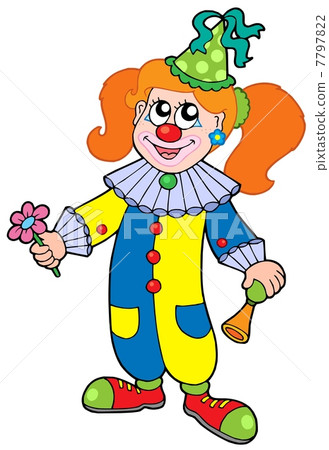 Cartoon clown girl Cartoon clown girl 7797822