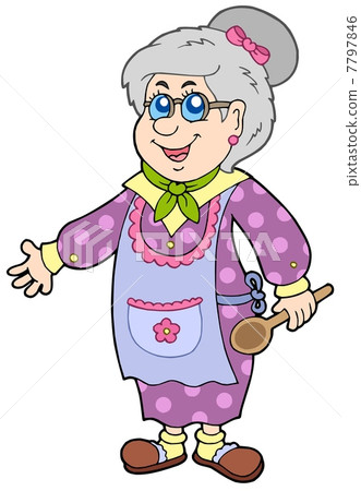 Granny with spoon Granny with spoon 7797846