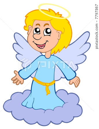 Boy angel on cloud 7797867