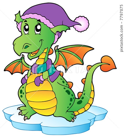 Cute winter dragon Cute winter dragon 7797875