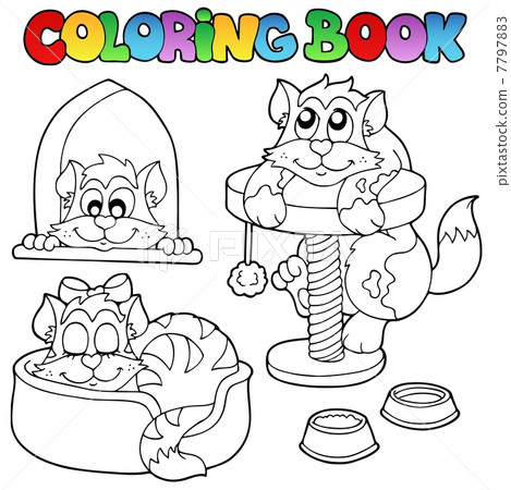 Coloring book with various cats 1 Coloring book with various cats 1 7797883