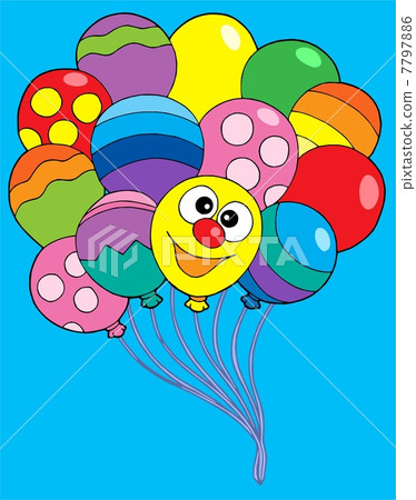 Various color balloons vector illustration Various color balloons vector illustration 7797886