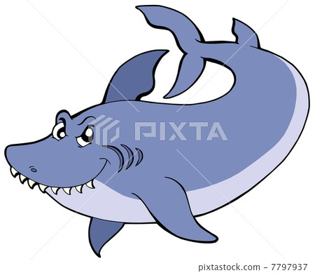 Big blue shark 7797937