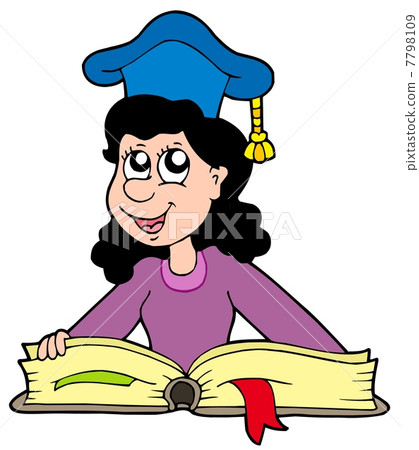 Woman teacher with book Woman teacher with book 7798109