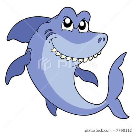 Smiling shark vector illustration Smiling shark vector illustration 7798112
