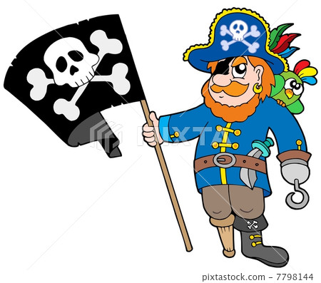 Pirate with flag Pirate with flag 7798144