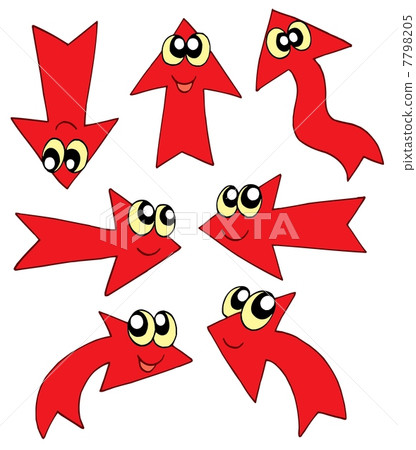 Cute red arrows 7798205