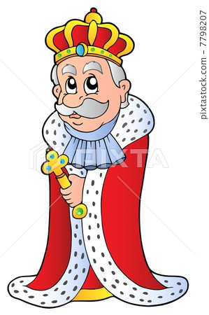 King holding sceptre 7798207