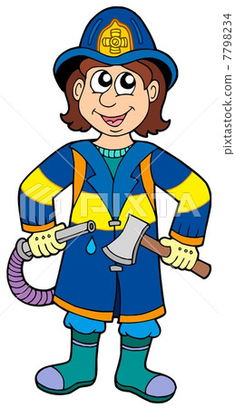 Fireman with axe 7798234