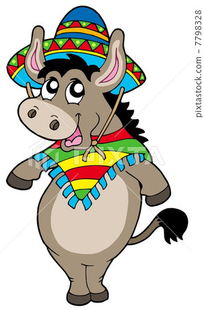 Dancing Mexican donkey Dancing Mexican donkey 7798328