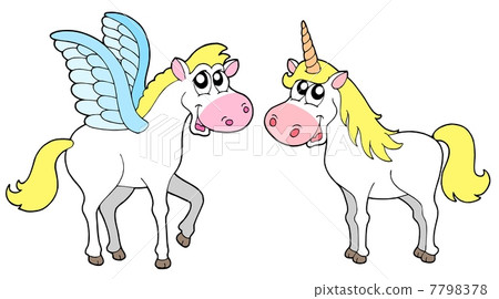 Pegasus and unicorn Pegasus and unicorn 7798378