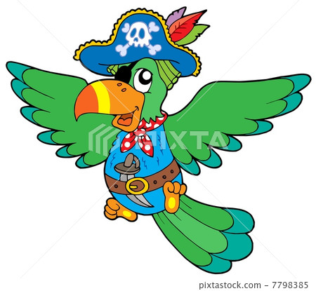 Flying pirate parrot 7798385