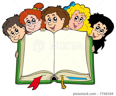 Various kids holding book Various kids holding book 7798394