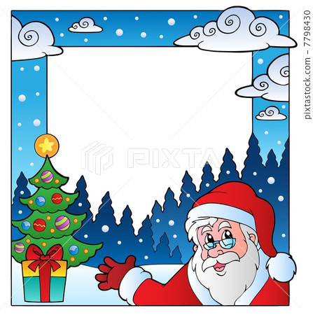Christmas theme frame 1 7798430
